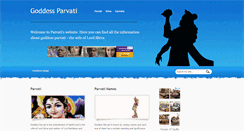 Desktop Screenshot of goddessparvati.com